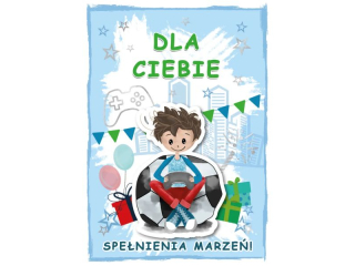Kartka dla dzieci ARMIN STYLE GM-1113 Spe�nienia Marze� dla ch�opca 3D