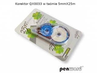 Korektor w ta�mie PENWORD QX0033 5mmx25m