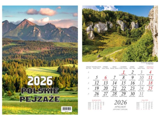 Kalendarz wieloplanszowy BESKIDY W02 13 zdj�ciowy Polskie pejza�e 2026