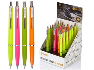 D�ugopis automatyczny Zenith 7 Fluo - display 20 sztuk mix k
