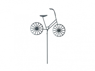 Rower na piku metal czarny 37cm