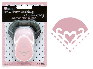 DZIURKACZ OZDOBNY NARO�NIKOWY 2, 5 CM SERCE NZWR-DLP