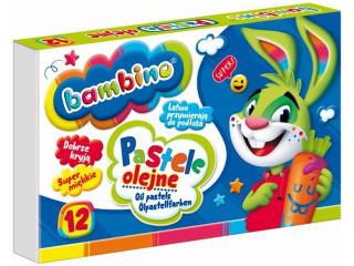 Pastele olejne BAMBINO 12 kolor�w  SUPER-HURT