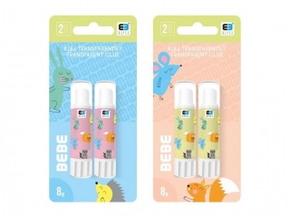 Klej w sztyfcie INTERDRUK BxB Kids pastel 2 x 8g