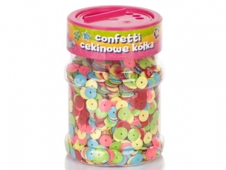 Confetti cekinowe k�ka ASTRA mix kolor�w intensywnych 100g