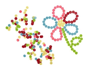 Confetti cekinowe k�ka ASTRA mix kolor�w intensywnych 100g