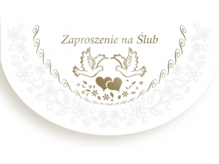 Zaproszenie POL-MAK 10szt. �lub sk�adane exclusive  ZSE 160x95 z kopert� ZSE_SL_38786