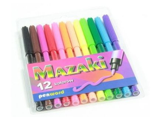 Mazaki PENWORD 12 kolor�w  SUPER-HURT