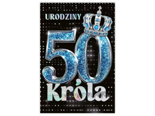 Kartka urodzinowa KZK B6 nr.40 - 50te Urodziny Kr�la