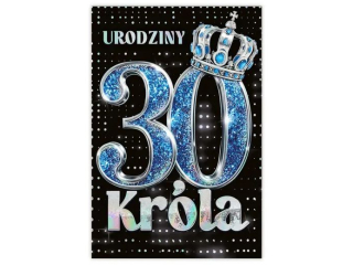 Kartka urodzinowa KZK B6 nr.38 - 30te Urodziny Kr�la