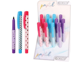 Pi�ro kulkowe na naboje CRESCO College, Pastel display 12szt.
