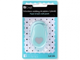 DZIURKACZ OZDOBNY  DO PAPIERU I PIANKI  1, 6 CM SERCE NZWR-DLP