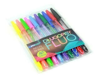 D�ugopisy PENWORD fluo 10 kolor�w  SUPER-HURT