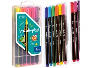 Cienkopis TETIS Tr�jk�tny 0,7 mm 12 kolor�w