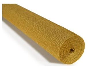 Krepina W�oska Cartotecnica Rossi 180g/m² 579 Musztardowa, 50cm x 250cm