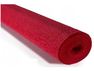 Krepina W�oska Cartotecnica Rossi 180g/m² 589 Czerwona intensywna, 50cm x 250cm