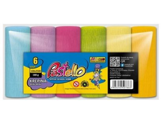 Krepina PASTELLO Mini mini 10x250cm 6szt. mix kolor�w pastelowych