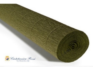 Krepina W�oska Cartotecnica Rossi 180g/m² 17A8 Zielony ciemny, 50cm x 250cm