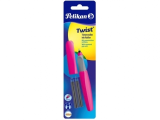 Pi�ro kulkowe PELIKAN Twist R457 r�owe +2 naboje