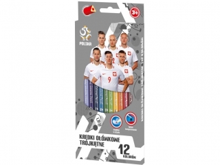 Kredki o��wkowe 12 kolor�w PZ-011 PZPN 2