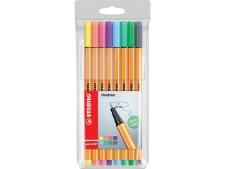 Cienkopis STABILO Point 88 - etui pastel 8szt.