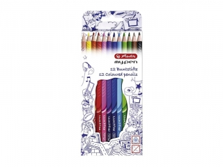Kredki HERLITZ My.Pen tr�jk�tne 12 kolor�w