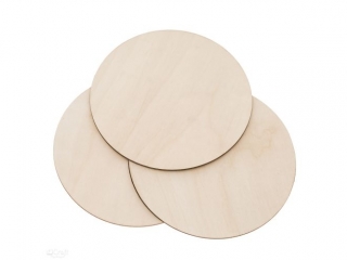 BAZA DREWNIANA - KO�O  16, 5 CM, 3 SZTUK [opakowanie=6szt] NZWR-DLP