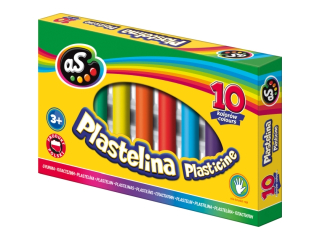 Plastelina AS 10 kolor�w  SUPER-HURT