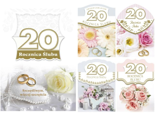Laurka B6 z g�bk� exclusive Rocznica �lubu zest. 418, rocznica 20