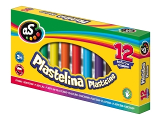 Plastelina AS 12 kolor�w  SUPER-HURT