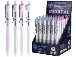 D�ugopis automatyczny ASTRA Pen Crystal white, display
