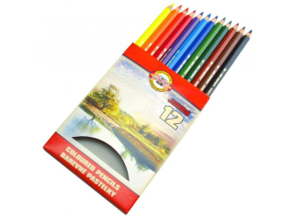 Kredki KOH-I-NOOR Omega Jumbo 12 kolor�w  SUPER-HURT