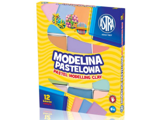 Modelina pastelowa ASTRA 12 kolor�w x 20g SUPER-HURT