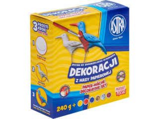 Masa papierowa Astra zestaw 240g, 6 kol x 10 ml, p�dzelek