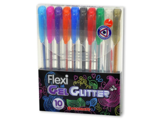 D�ugopis �elowy PENMATE Flexi Gel brokatowy 10 kolor�w SUPER-HURT