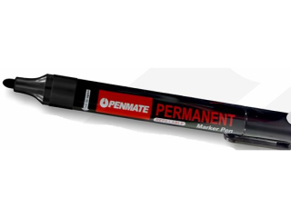 Marker permanentny PENMATE czarny SUPER-HURT [opakowanie=60szt]