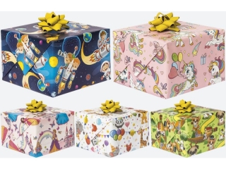 Papier ozdobny w rolkach POl-MAK 70x200 zestaw 25 dzieci�ce - bajkowe , Grafika