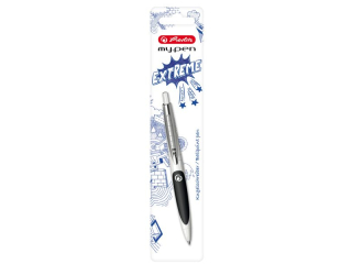 D�ugopis HERLITZ My.Pen blister - bia�y/czarny