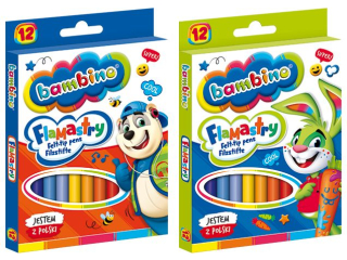 Pisaki BAMBINO 12 kolor�w  SUPER-HURT
