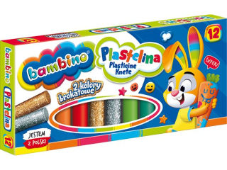 Plastelina BAMBINO 12 kolor�w SUPER-HURT