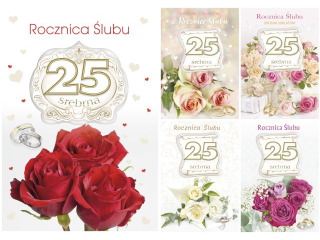 Laurka du�a z cyframi na g�bkach LDG 140x200 z kopert� POL-MAK rocznica �lubu cyfra 25 srebrna rocznica