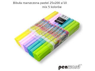 BIBU�A MARSZCZONA PASTEL 25x200 a10 MIX 5 KOLOR�W
