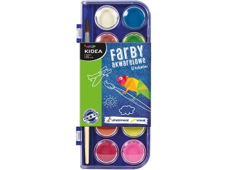 Farby akwarelowe KIDEA 12 kolor�w