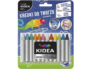 KREDKI DO TWARZY 12 KOLOR�W X 2, 5 G KIDEA