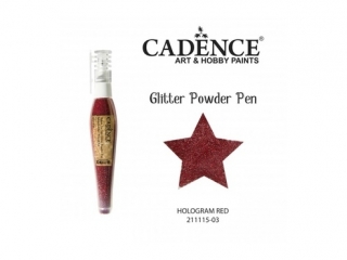 D�ugopis z brokatem holograficznym CADENCE 10g - Red