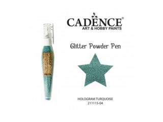 D�ugopis z brokatem holograficznym CADENCE 10g - Turquise