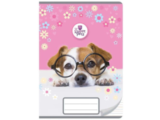 Zeszyt A5 16k. BENIAMIN The Sweet Pets - pies, kolorowe trzy linie  SUPER-HURT