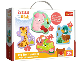 Puzzle Baby Classic TREFL Bobaskowe zwierz�tka