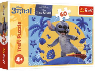 Puzzle   60 TREFL Dzie� ze Stitchem