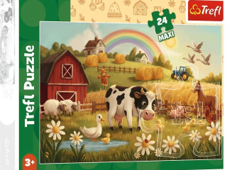 Puzzle   24 Maxi TREFL Krowa na farmie